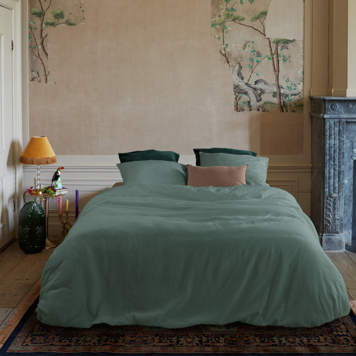 At Home by Beddinghouse Easy Dekbedovertrek 240 x 200/220 cm - Groen