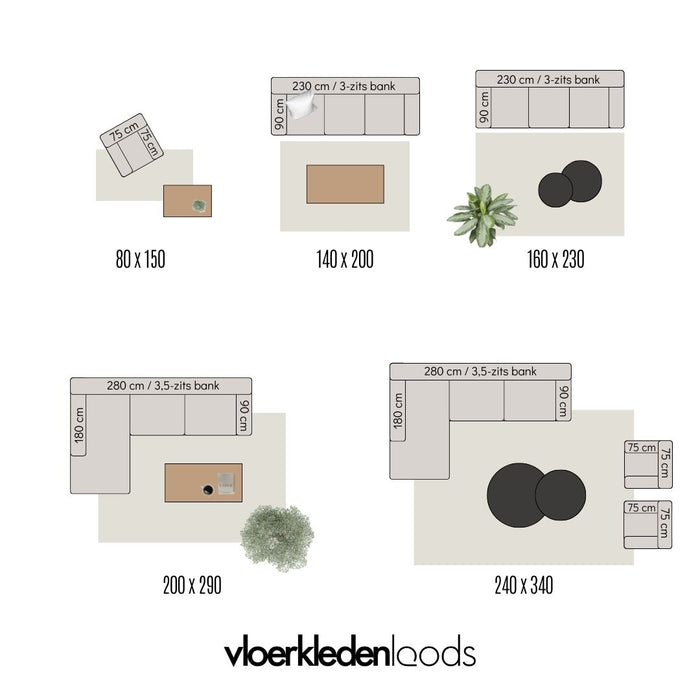 Interieur05 Vloerkleed Berber Nea Groen 240x330cm