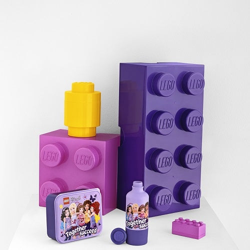 LEGO - Opbergbox Brick 1 Rond, Geel - LEGO