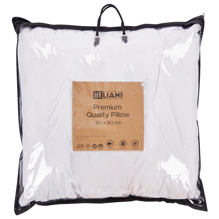 Beliani - DIRAN - Kussen set van 2 - Wit - 80 x 80 cm - Katoen