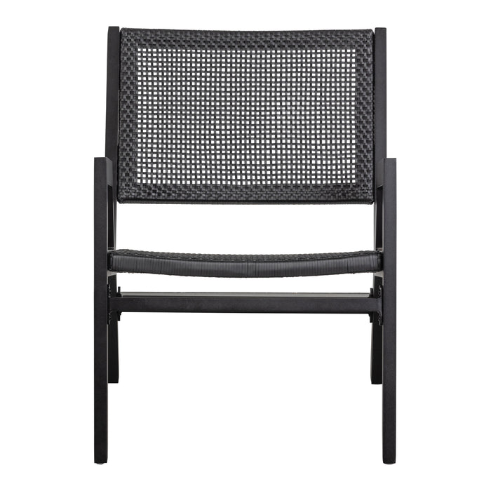 Woood Puk Fauteuil Met Armleuning - Zwart