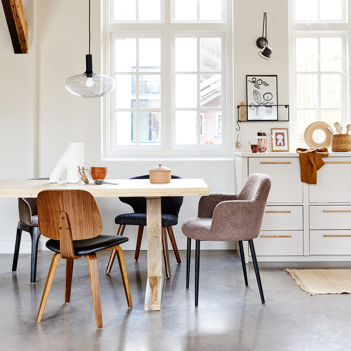 vtwonen Deck Eettafel - 200 x 90 cm - Bruin