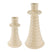 vtwonen Ceramic Kandelaar - Set van 2 - Ivoor