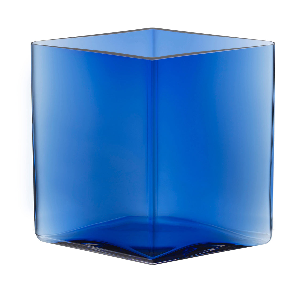 iittala Ruutu Vaas 20,5 x 18 cm - Ultramarine Blue
