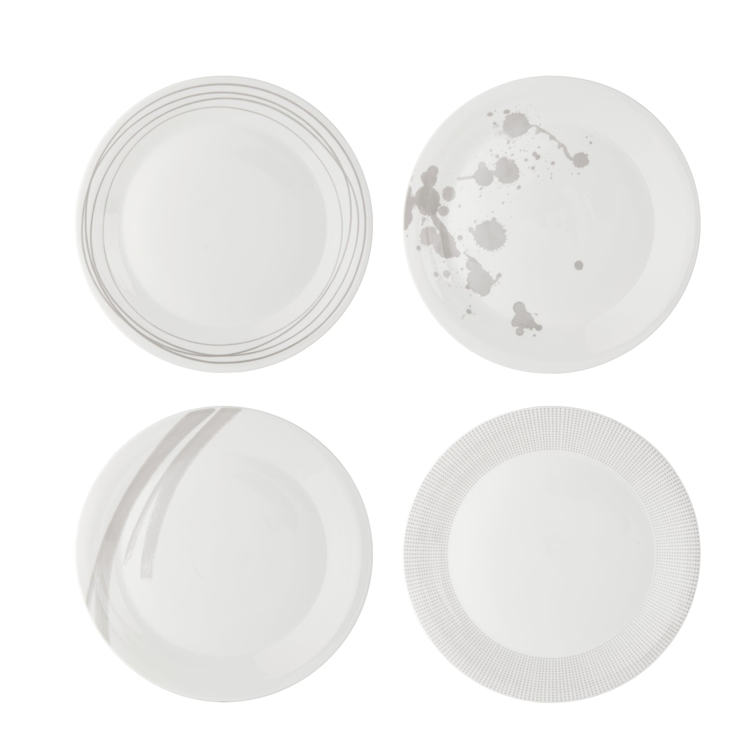 Royal Doulton Pacific Stone Bord Ø 28 cm - Set van 4