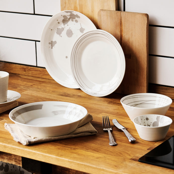 Royal Doulton Pacific Stone Bord Ø 23 cm - Set van 4