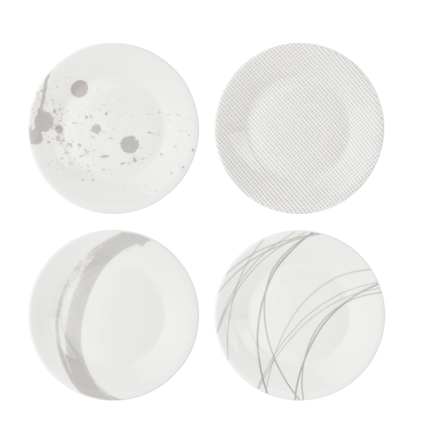 Royal Doulton Pacific Stone Bord Ø 16 cm - Set van 4
