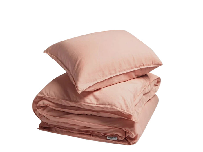 Yumeko overtrekset gewassen katoen satijn pink 140x220 + 1|60x70