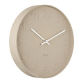 Karlsson Mr. Brown Numbers Wandklok S - Zandbruin