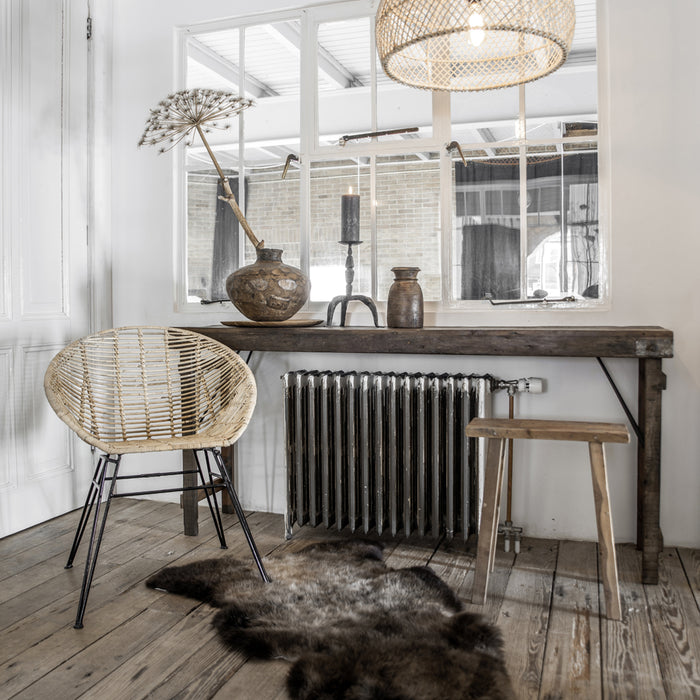 Raw Materials Console Sidetable