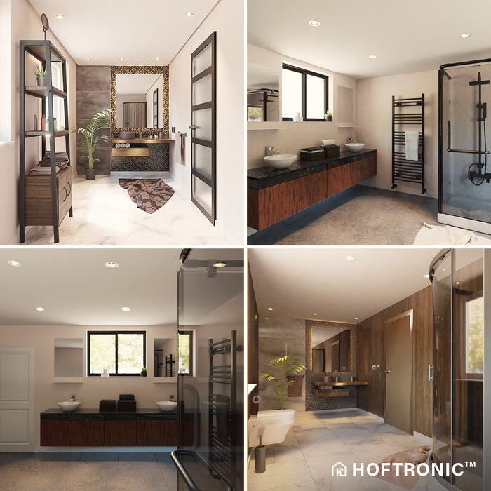 HOFTRONIC  Rome - LED Inbouwspots Badkamer IP44 Wit