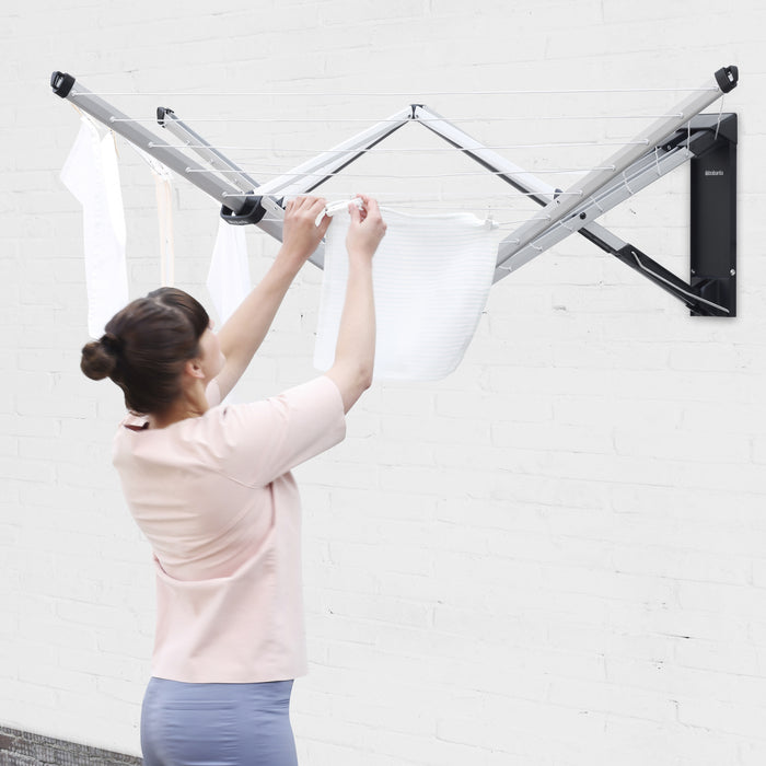 Brabantia WallFix Droogmolen 24 m incl. Beschermbox