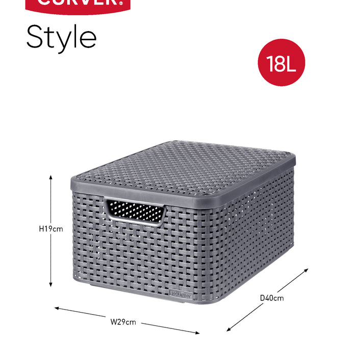 Curver Style Opbergmand M met Deksel