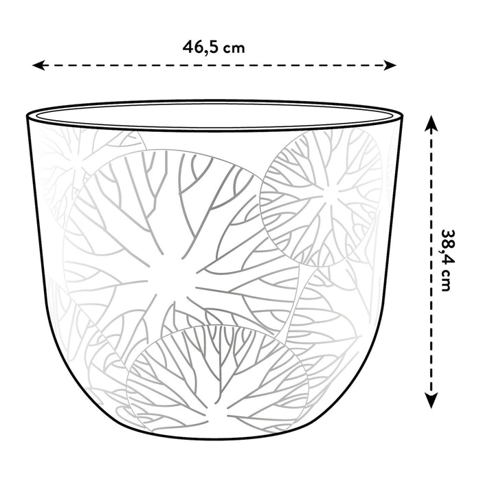 Elho Fuente Lily Bloempot 47 cm - Zwart