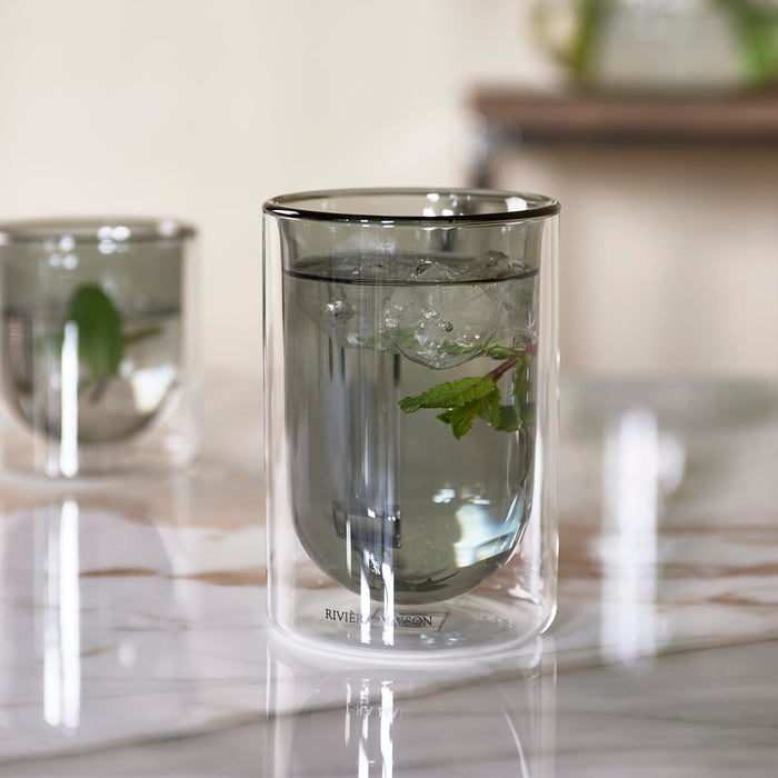 Riviera Maison Club House Double Wall Glass L (Ø) 9x (H) 13