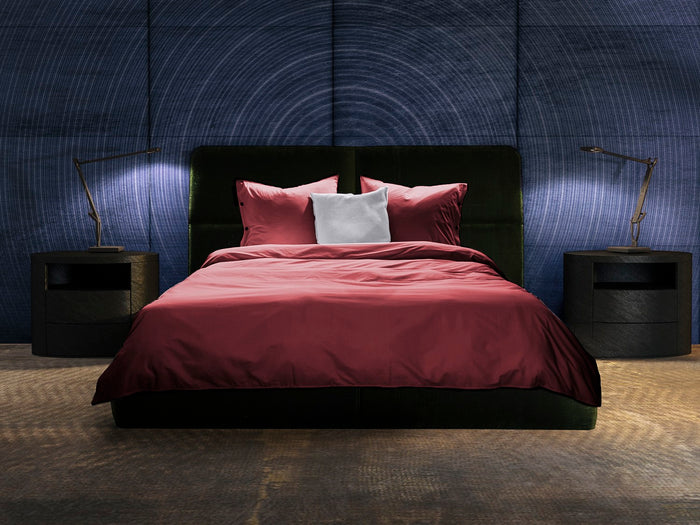 Yellow Dekbedovertrek Percale spicy red