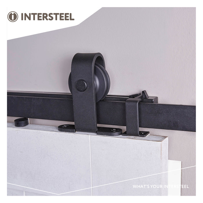 Intersteel Schuifdeursysteem Basic Top mat zwart