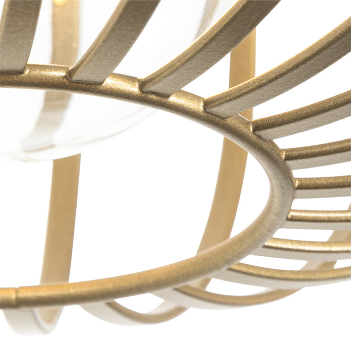 QAZQA Hanglamp johanna - Goud|messing - Design - L 1200mm