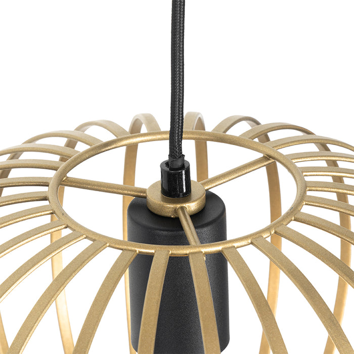 QAZQA Hanglamp johanna - Goud|messing - Design - L 1200mm
