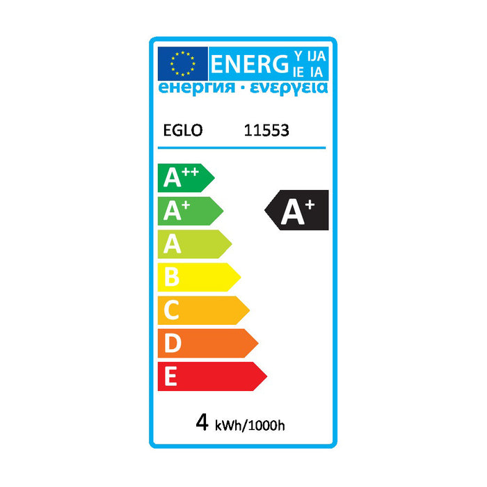 EGLO LED E27 4W Rustiek 10,5 cm Amber 2200K Lichtbron