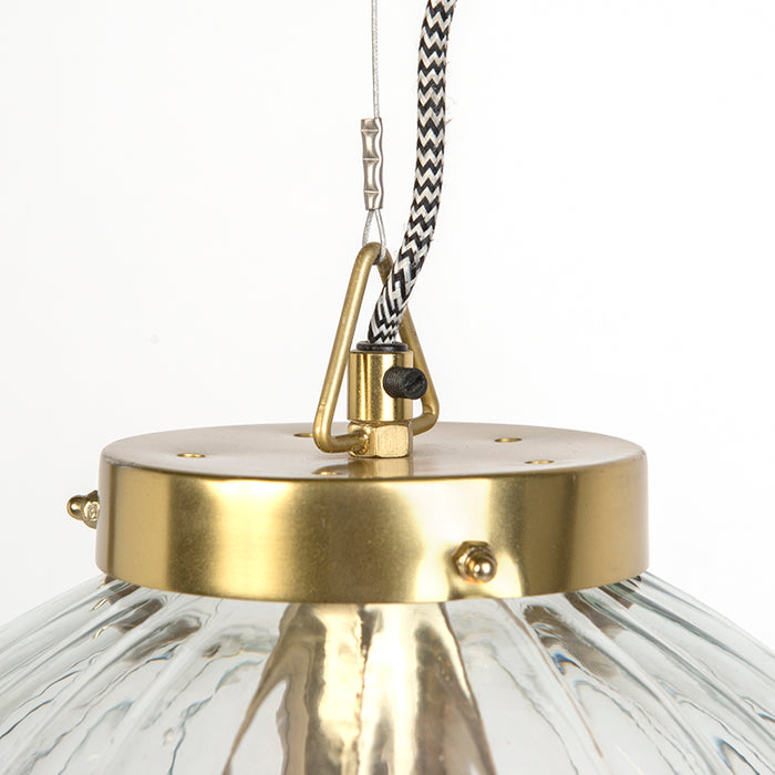 QAZQA Hanglamp Visha - Goud|messing - Design - H 1400mm