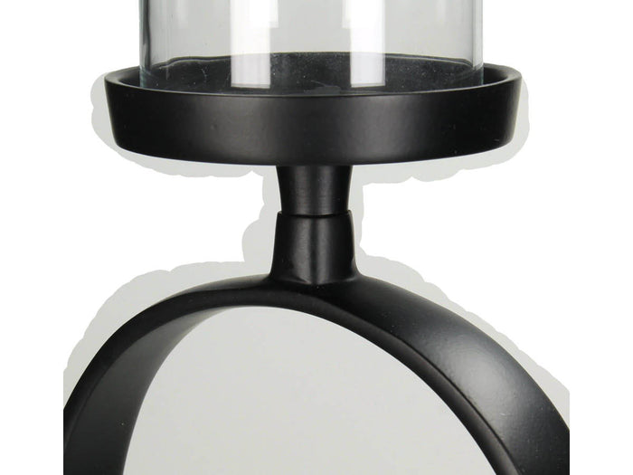 SVJ Home Decorations Kandelaar - 15 x 9 x 61 cm - Aluminium - Zwart