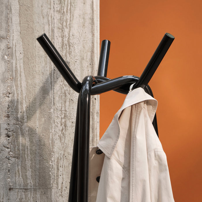 HAY Knit Staande Kapstok 3 Haken - Black