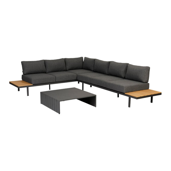 Woood Bari platform Loungeset - Grijs