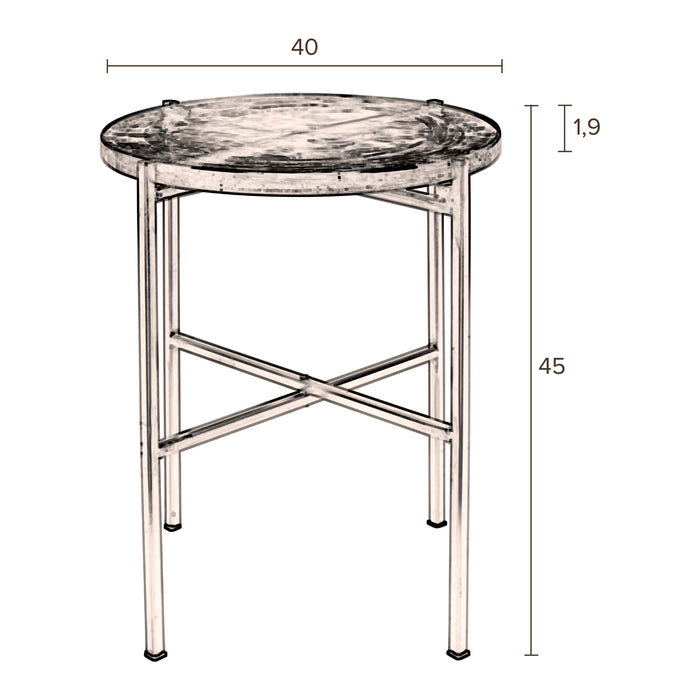 Dutchbone Vidrio Bijzettafel - Black