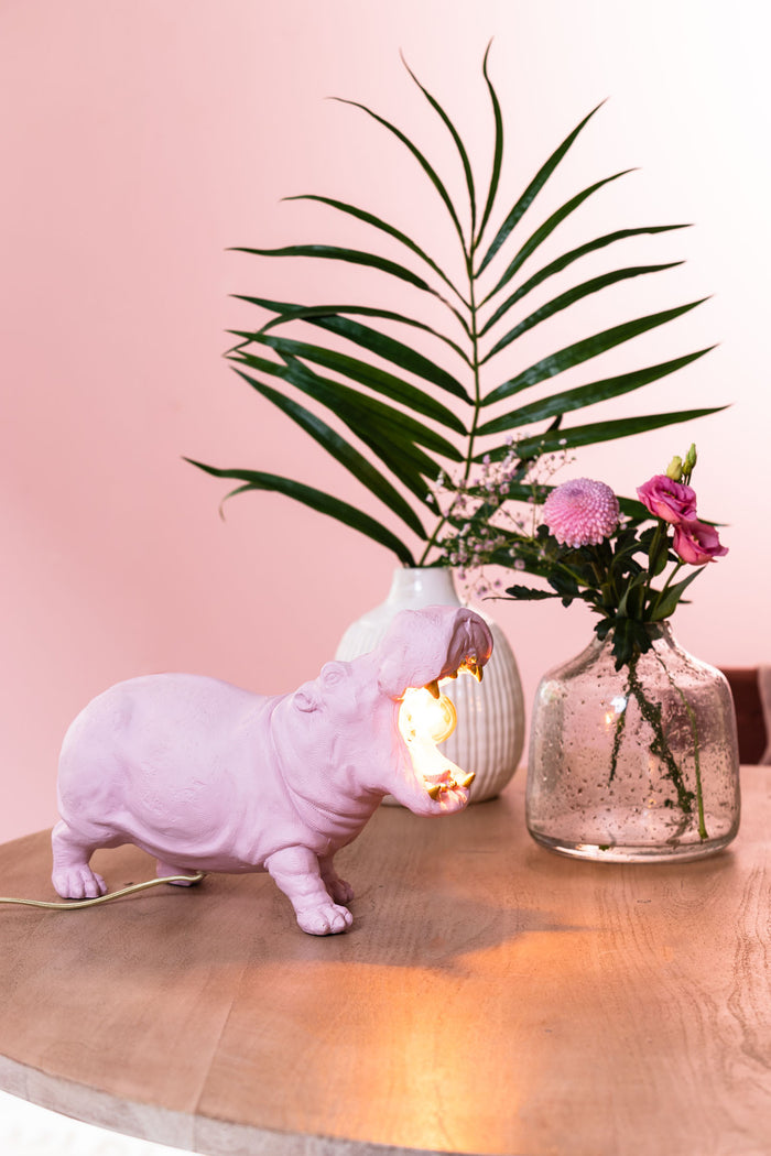 Light & Living Tafellamp Hippo - Roze - 36x14x24cm