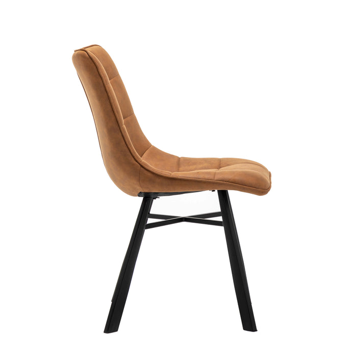 Furnihaus Eetkamerstoel Dexx - Cognac - Set van 6