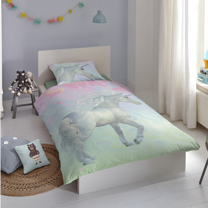 Good Morning Unicorn Dekbedovertrek 140 x 220 cm