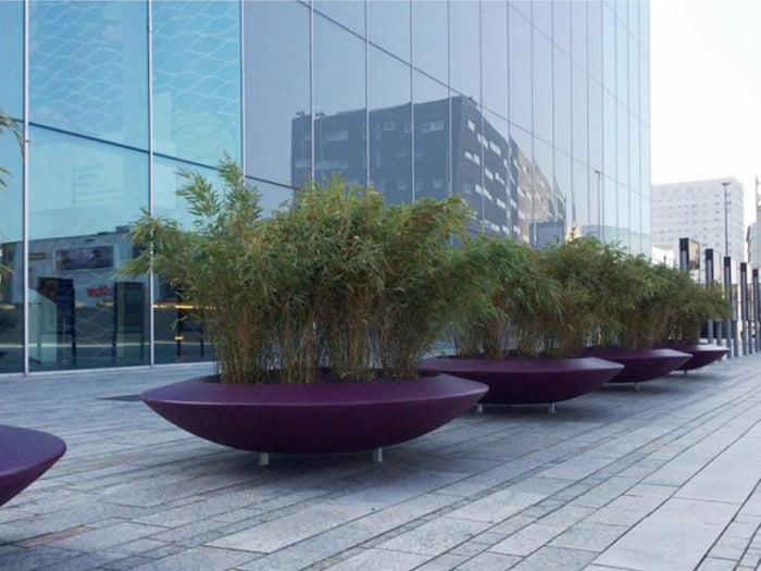 Adezz Malva polyester plantenbak rond schaalmodel 120 x 120 x 20 cm