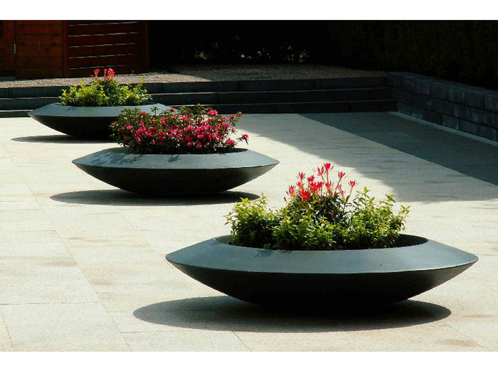 Adezz Malva polyester plantenbak rond schaalmodel 120 x 120 x 20 cm