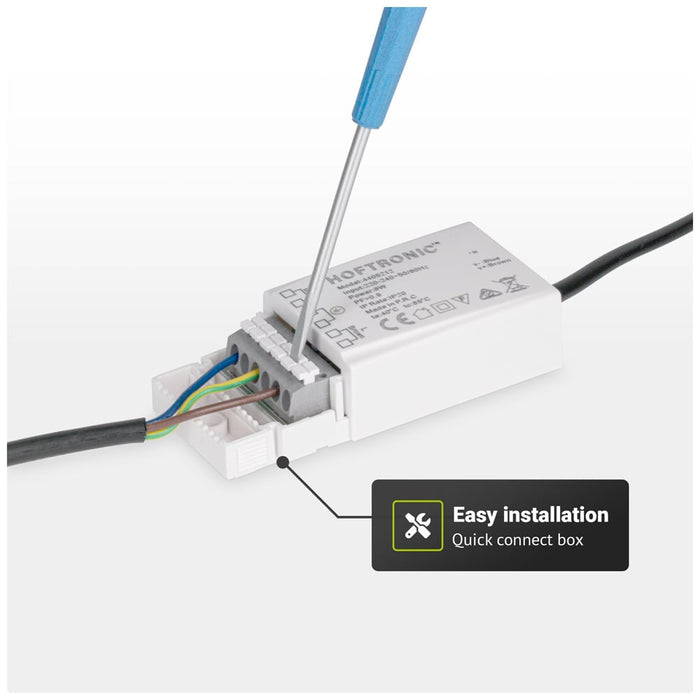 HOFTRONIC 6x Venezia - LED Inbouwspots Badkamer IP65 Zwart