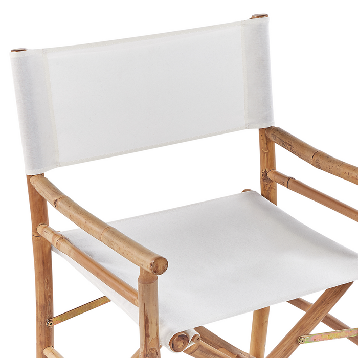 Beliani-MOLISE -Tuinstoel set van 2-Lichte houtkleur-Bamboehout