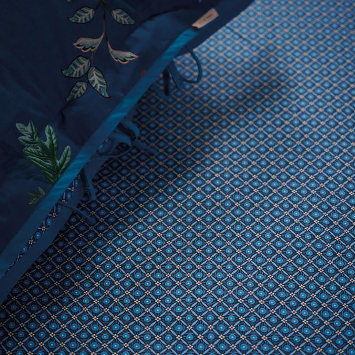 Pip Studio Startile Hoeslaken 90 x 200 cm - Donkerblauw