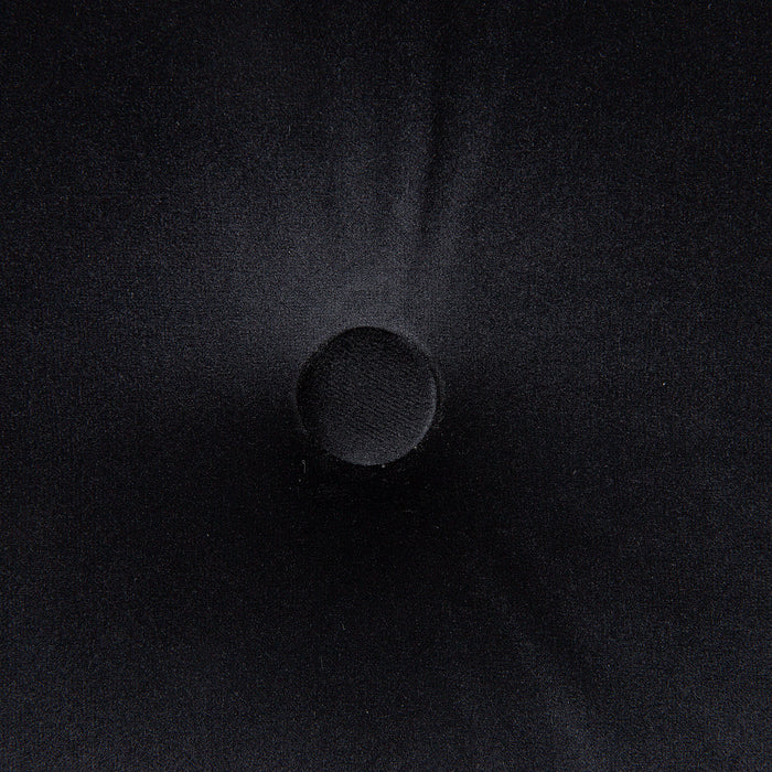 Beliani - YORKTON - Hocker - Zwart - Fluweel