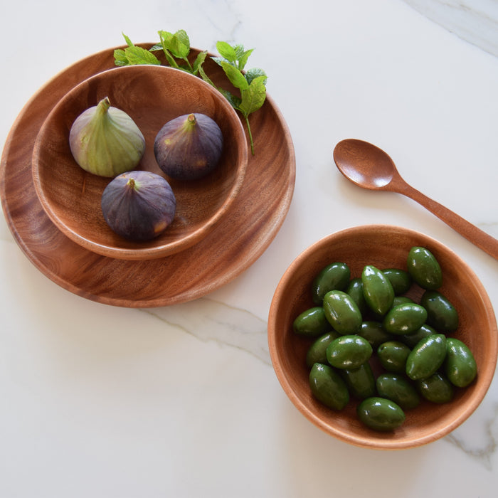 Khaya houten kommetje - tapasschaaltje Ø 16 cm