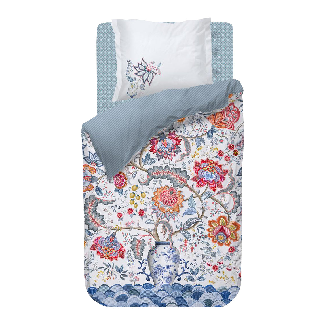 Pip Studio Tree of Life Dekbedovertrek 140 x 220 cm - Wit