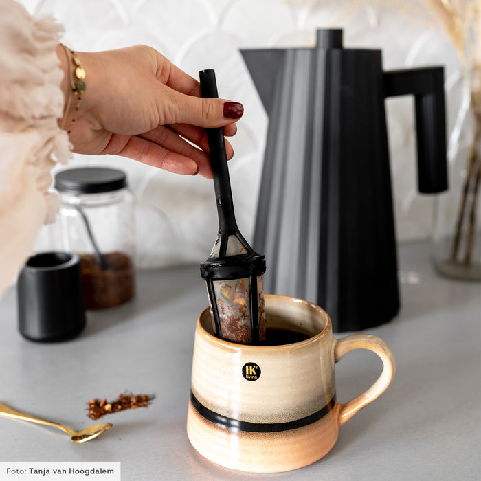 Alessi Plissé Waterkoker 1,7 L - Zwart