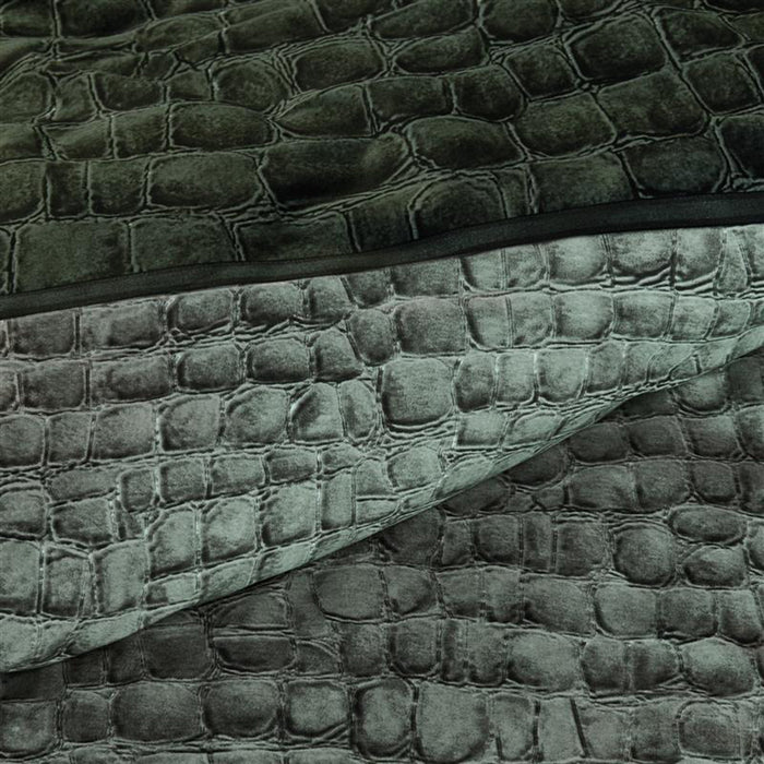 Rivièra Maison Croco Dekbedovertrek 140 x 220 cm - Groen