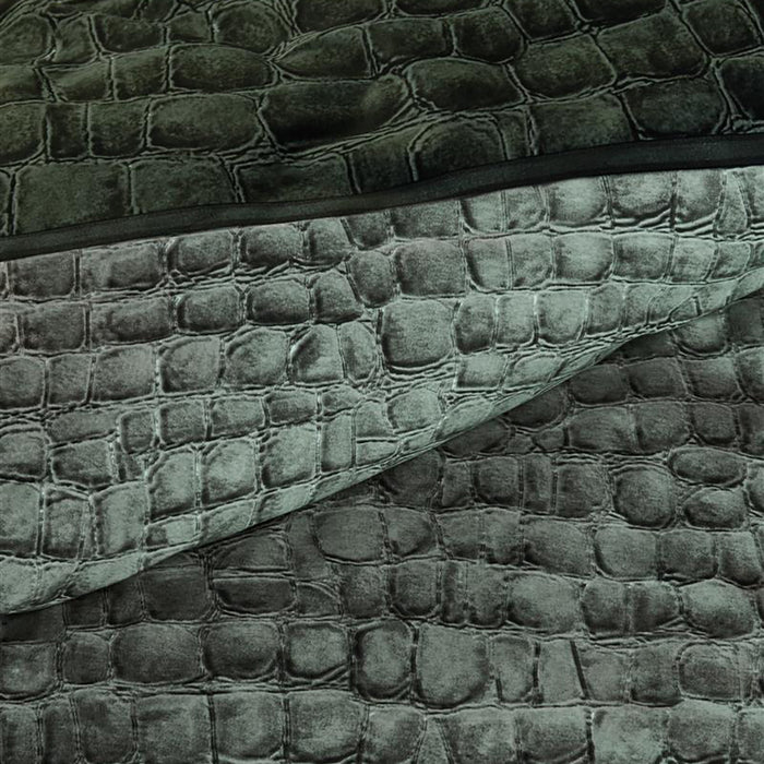 Rivièra Maison Croco Dekbedovertrek 240 x 220 cm - Groen