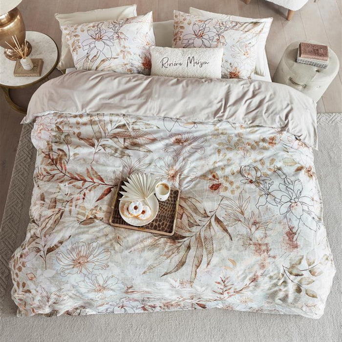 Rivièra Maison Everlasting Dekbedovertrek 140 x 220 cm - Naturel