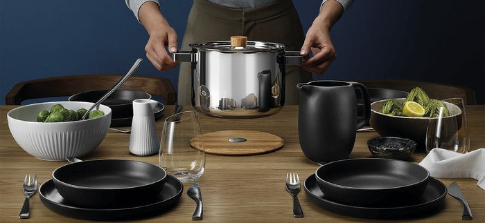 Nordic Kitchen Kookpan - Ø 25.5 cm - 6 liter - Bruin - Eva Solo
