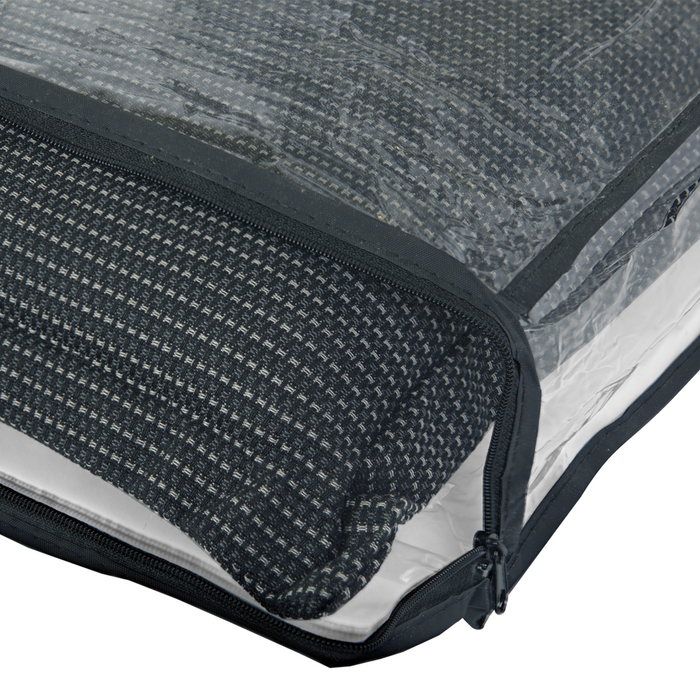 Kopu® Manchester Black - Hoogwaardig Bankkussen 120x50 cm - Zwart