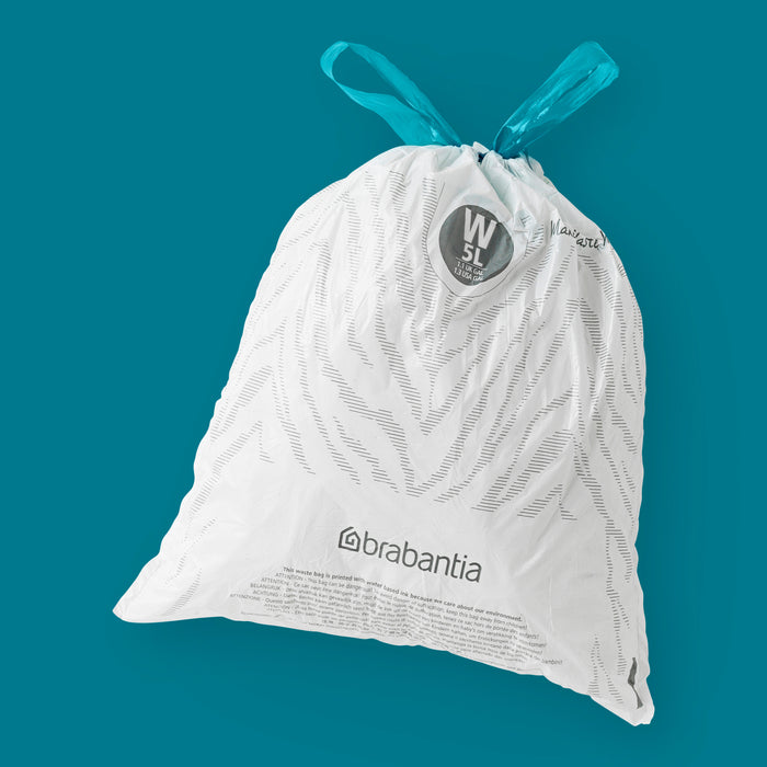 Brabantia Type W PerfectFit Jaarverpakking Afvalzak 5 Liter - 200 Stuks