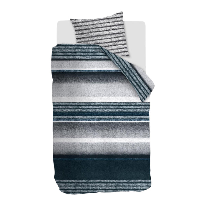 Rivièra Maison Mohair Dekbedovertrek 140 x 220 cm - Blauw