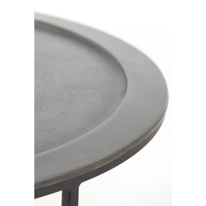 Light & Living TALCA  Salontafel Antiek-lood Deep edge Set van 2 XL