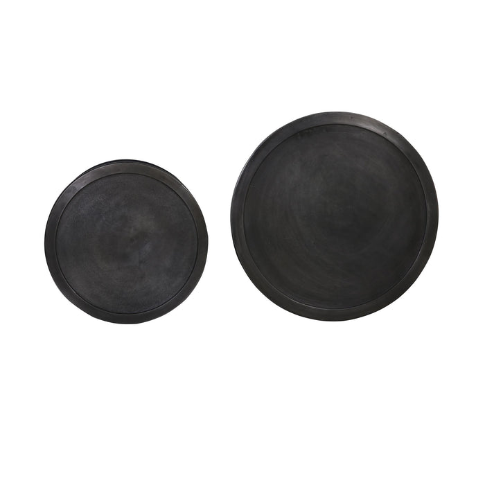 Light & Living TALCA  Salontafel Antiek-lood Deep edge Set van 2 XL